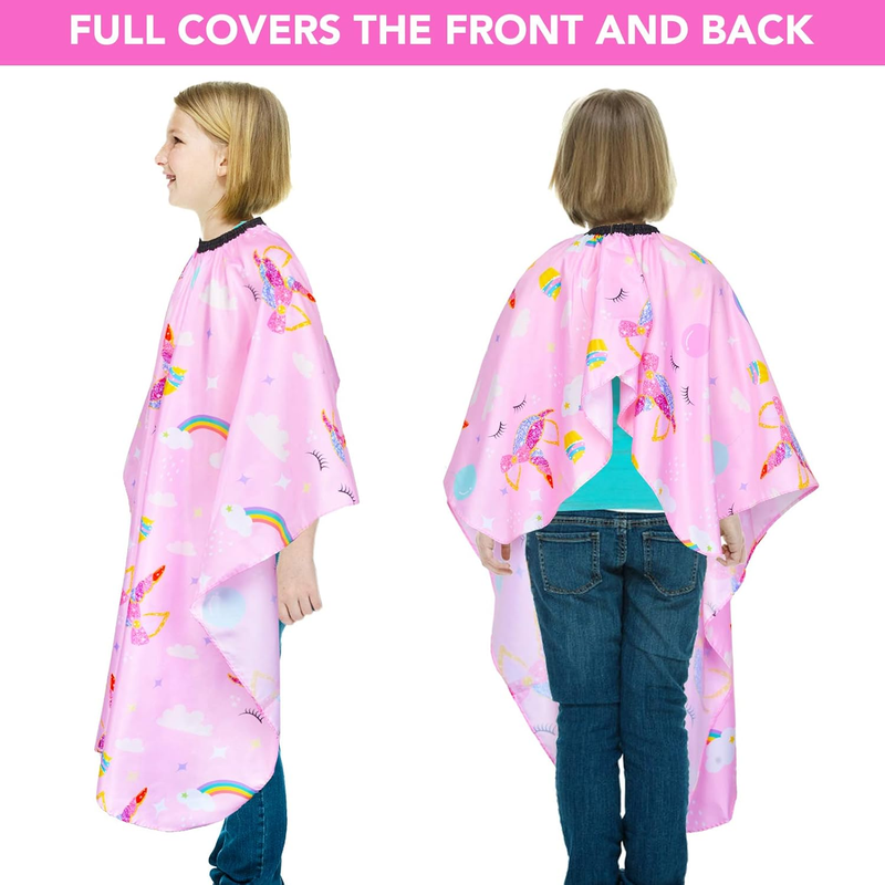 Kids Waterproof Haircut Cape, Dinosaur Hair Cutting Apron for Boys With Adjustab