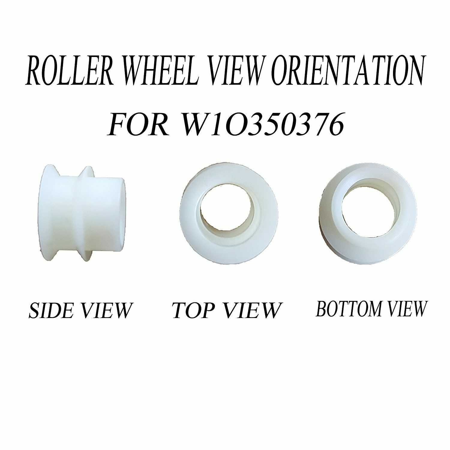 Dishwasher Adjuster w/Wheels Whirlpool KitchenAid Top Rack Repair Part W10712394