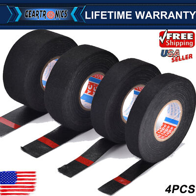4 Rolls Cloth Tape Wire electrical wiring harness car auto suv truck 19mm*15m /
