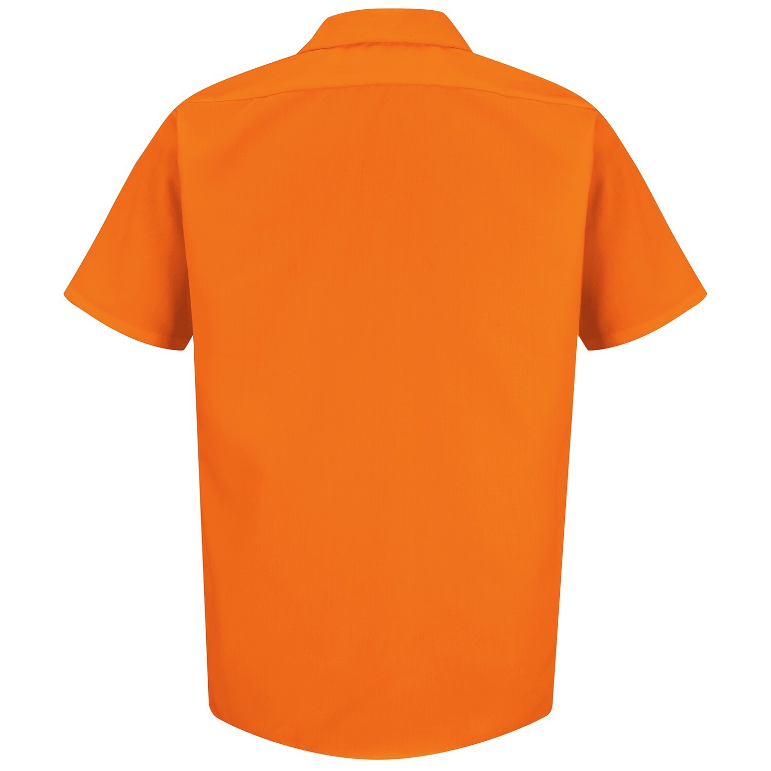 Red Kap Men's Enhanced Visibility Industrial Work Shirt Fluorescent Neon Uniform