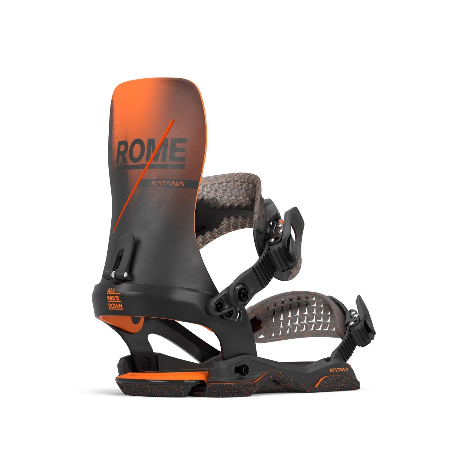 Rome Katana AW Snowboard Bindings L/XL (Mens 10.5-12.5) Team Blk
