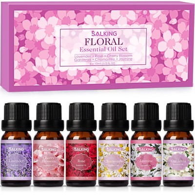 Floral Essential Oils Set, Premium Pure and Natural Essential Oils, Fragrance...