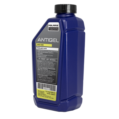 Polaris Antifreeze Coolant 50/50 Premix Extended Life for Snowmobile Off Road