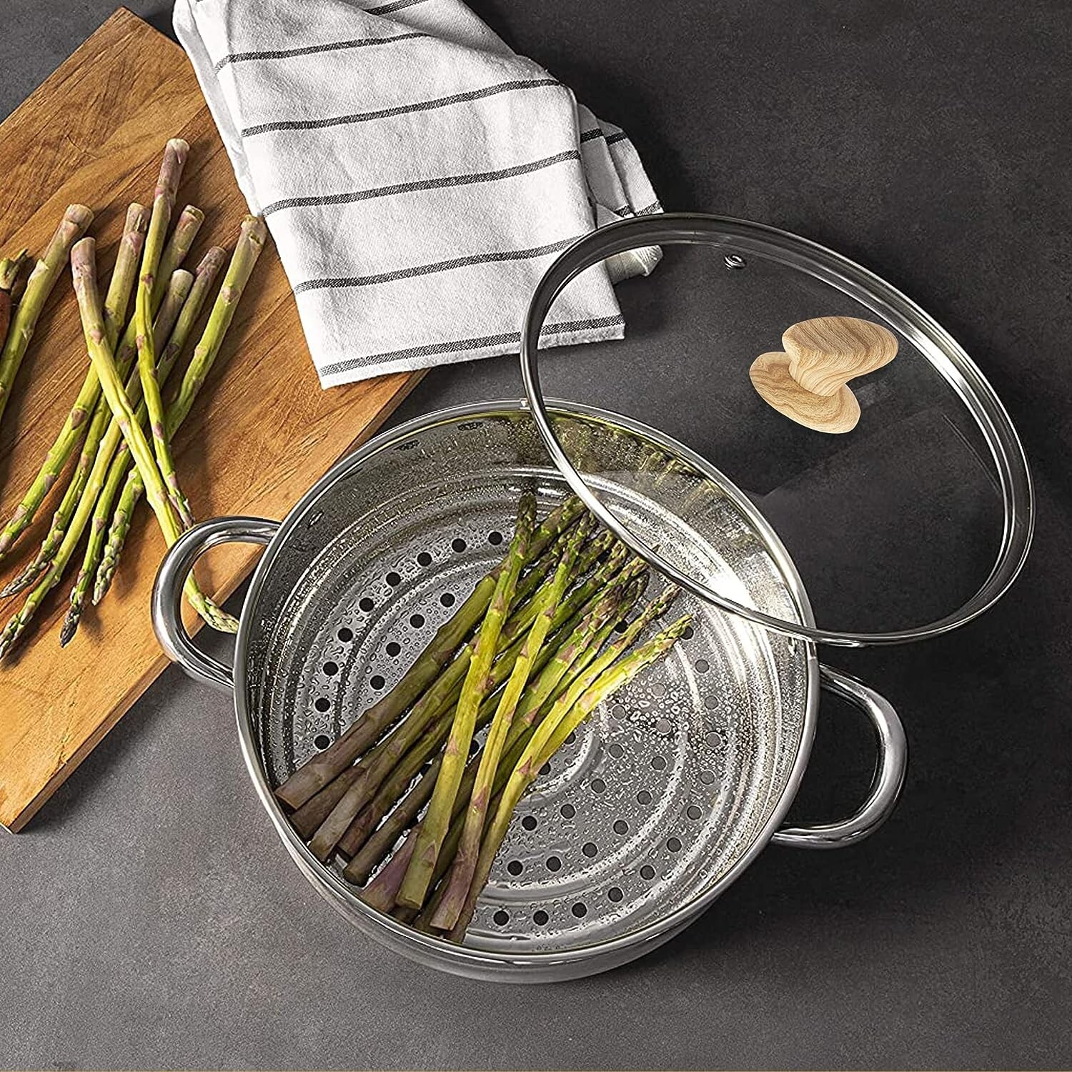 17 Pieces Cookware Set Nonstick Granite Coated Pots and Pans Set Bakeware Set