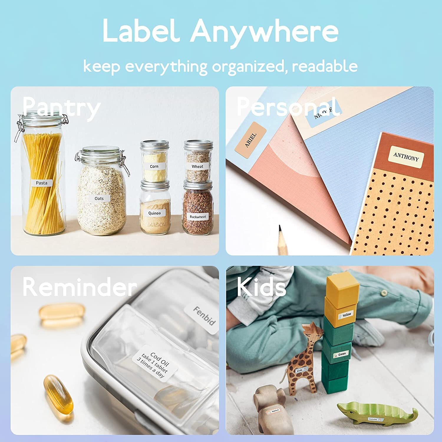 Phomemo D30 Thermal Label Maker Inkless Machine Mini Portable Bluetooth Printer