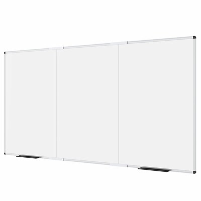 VIZ-PRO Large Dry Erase Board/Magnetic Foldable Whiteboard, 8' x 4'