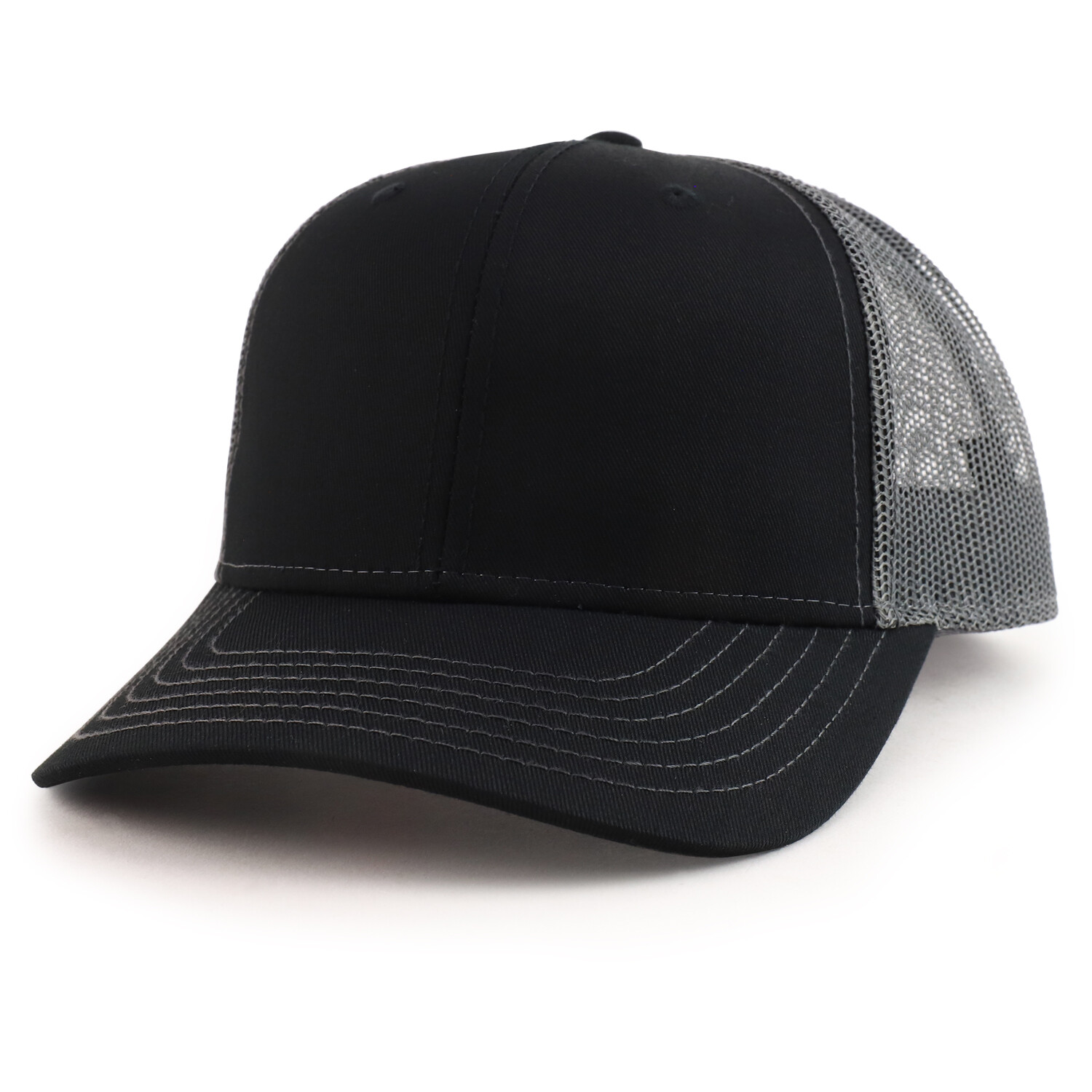 Oversize XXL Low Profile Two Tone Mesh Back Trucker Baseball Cap - FREE SHIPPING