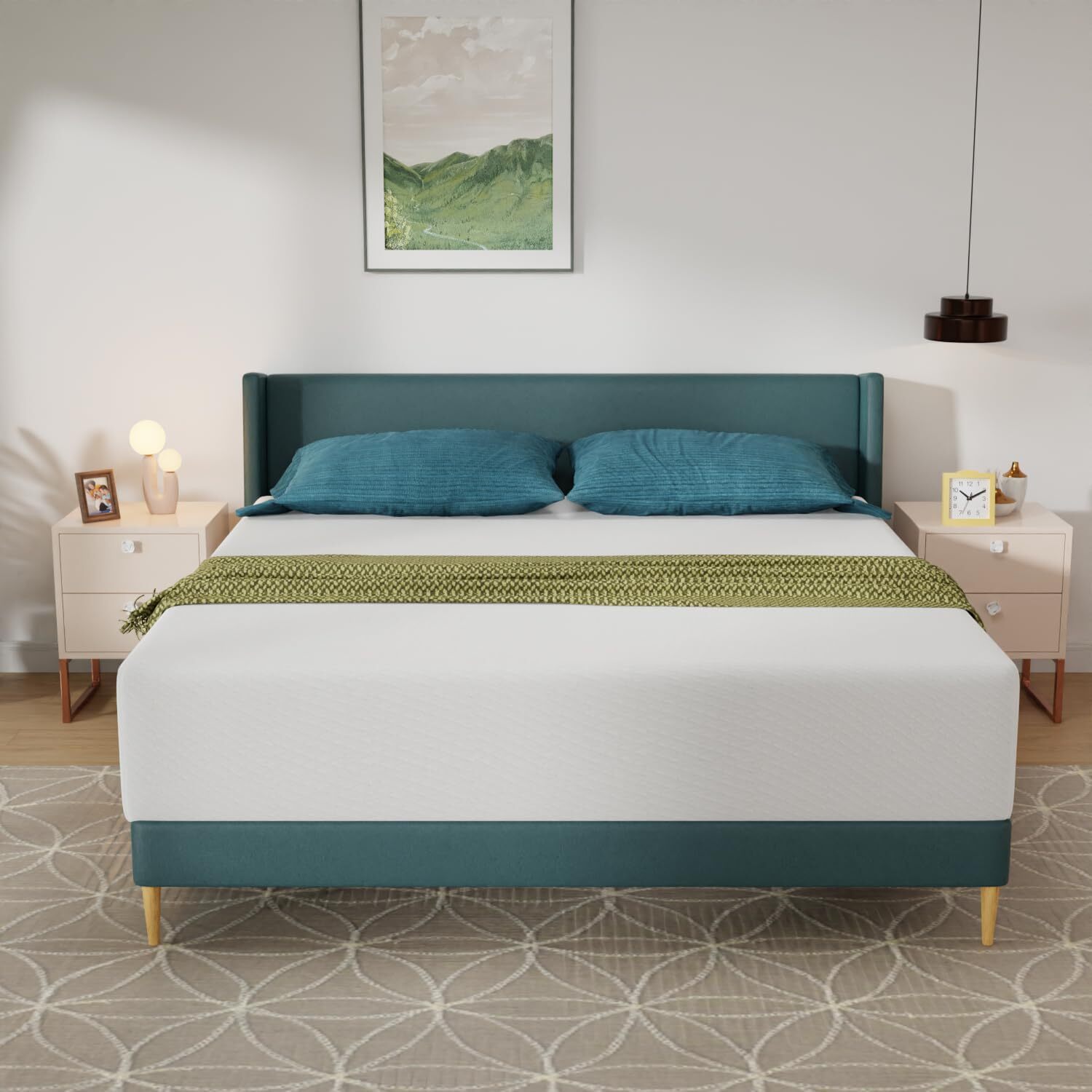 Gel Memory Foam Medium-Firm Mattress for Pressure Relief & Soundly Sleep