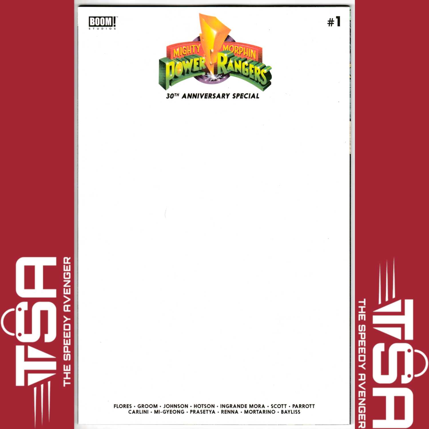 MIGHTY MORPHIN POWER RANGERS 30TH ANNIVERSARY SPECIAL #1 Blank Sketch Variant