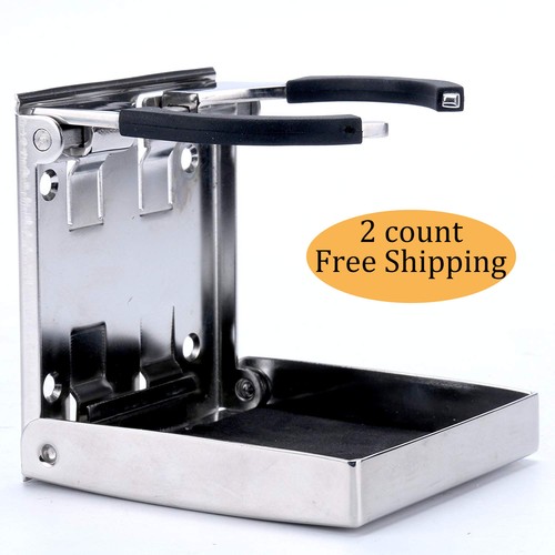 2PC Universal Car Van Folding Cup Holder Drink Holders Vehicle Boat Camper Truck