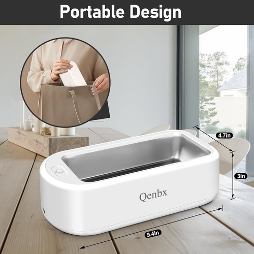 Ultrasonic Cleaner, 48kHZ Retainer Cleaner with 2 Modes Digital... 