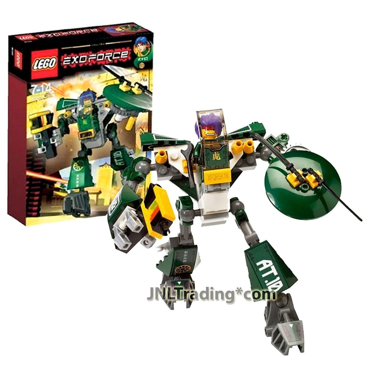 Yr 2007 Lego Exo-Force 8100 CYCLONE DEFENDER with Blaster