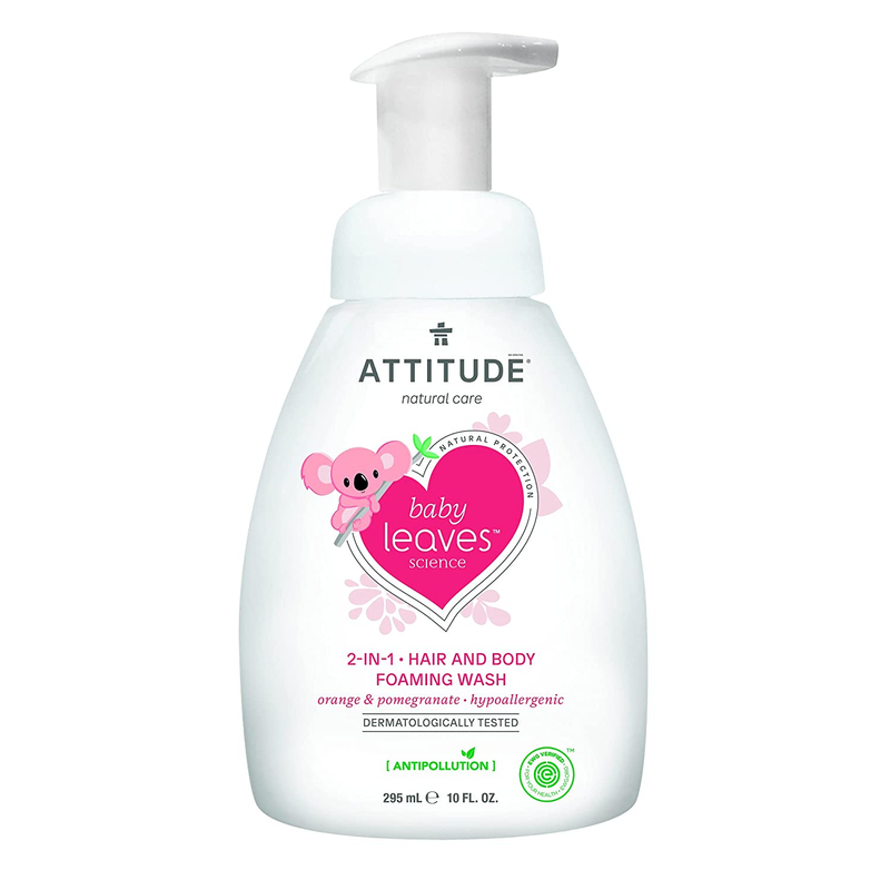 2-In-1 Natural Hair and Body Foaming Wash for Baby, EWG Verified Shampoo, Hypoal