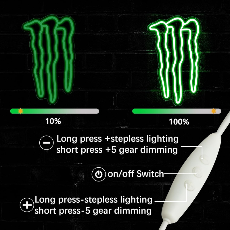 【激レア】Monster Energy LED claw sign Monster Energy Rare Collectible Lighted Wall Sign – Clawed