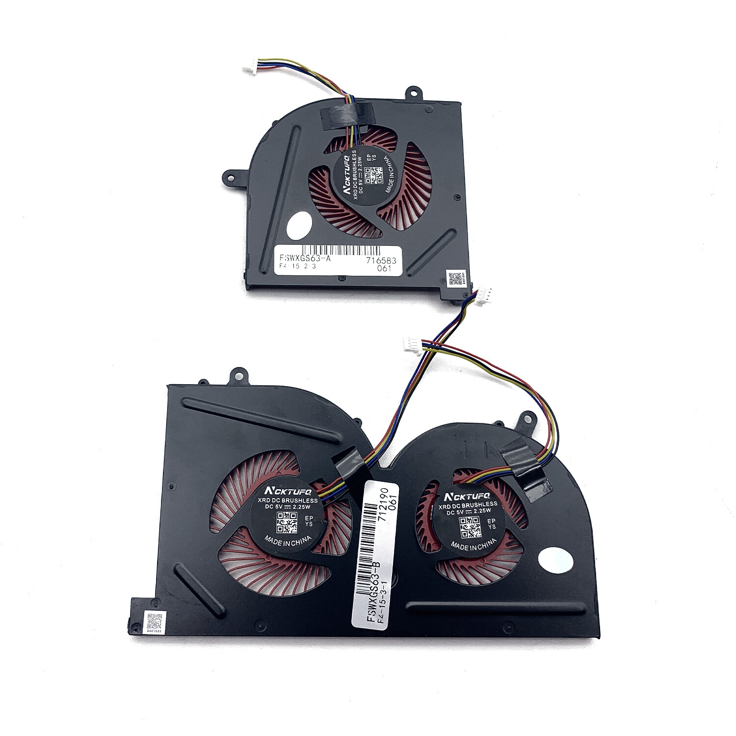 CPU & GPU Cooling Fan For MSI GS63 GS63VR GS73 GS73VR MS-16K2 BS5005HS-U2F1 U2L1