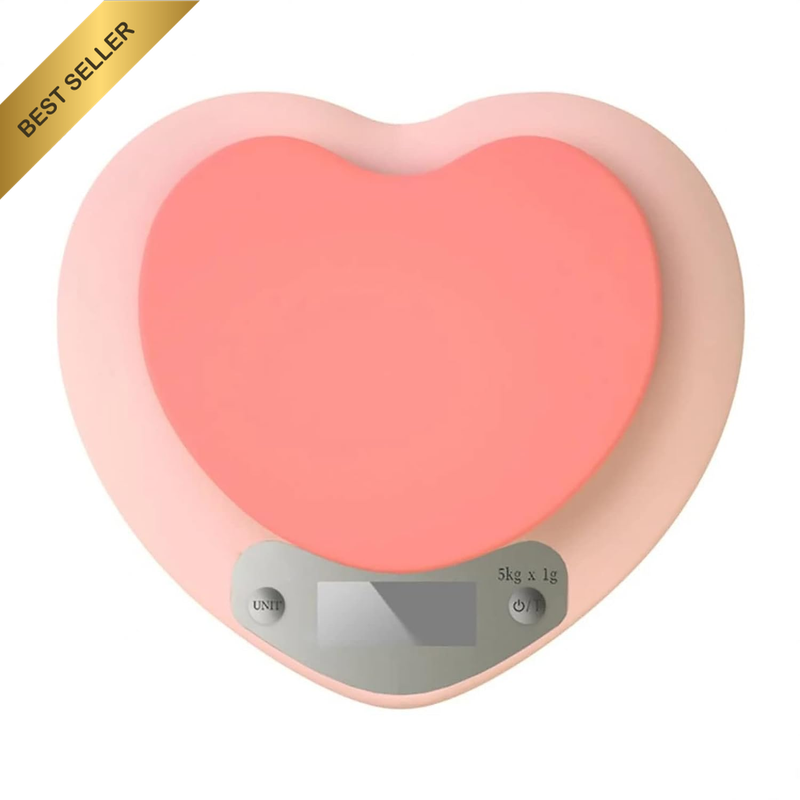 Cute Kitchen Scale, Digital Food Scale with LCD Display, 11 Ib (5Kg) Capacity, 0