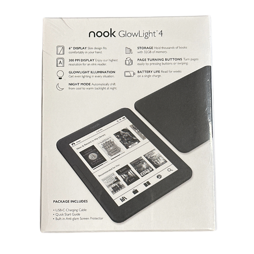Barnes & Noble NOOK Glowlight 4 eReader 6" Touchscreen 32GB BNRV1100
