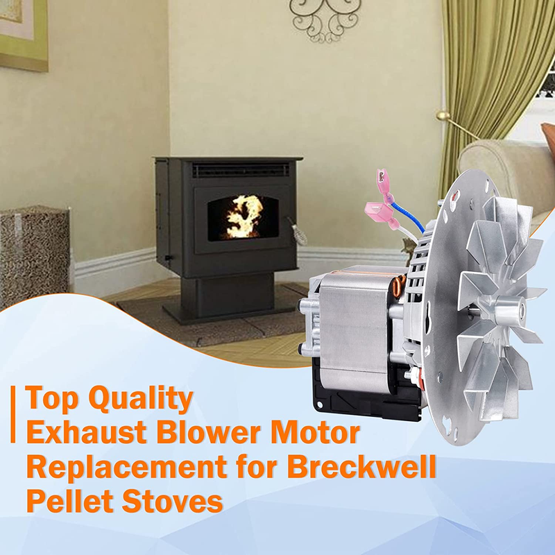 Criditpid Replacement A-E-027 Combustion Blower Motor for Breckwell Pellet Stove