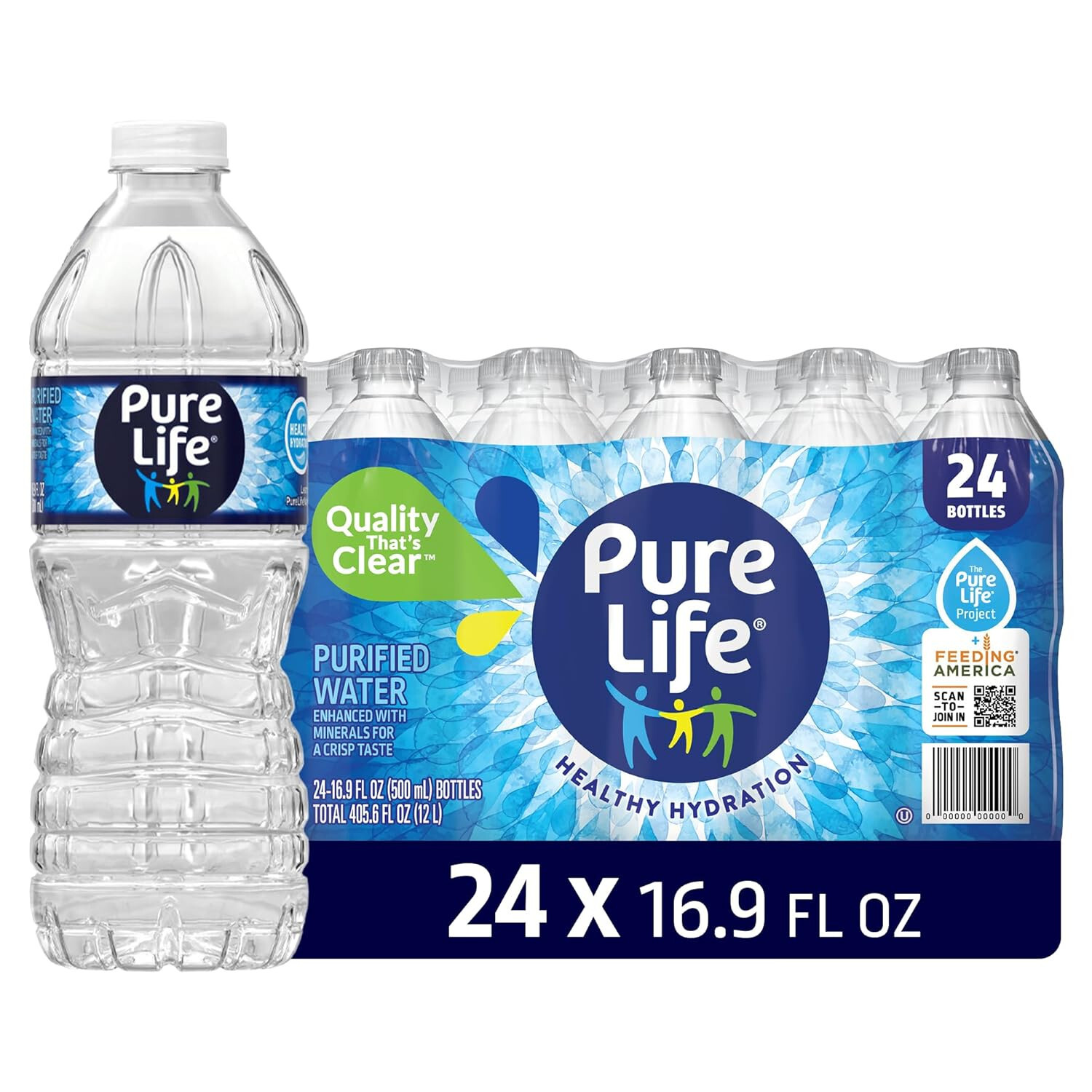 Nestlé Nestle Pure Life Purified Bottled Water, 16.9 Oz