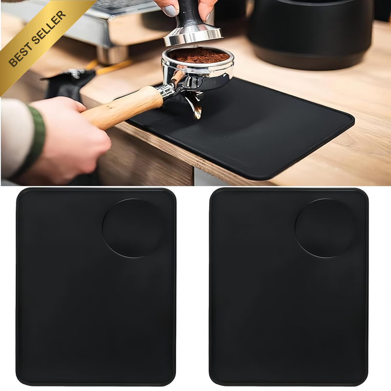 2Pcs Silicone Tamping Pads, Anti-Slip Tamping Pads, Silicone Coffee Tamping Pads