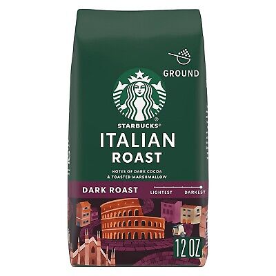 Starbucks ITALIAN Dark Roast Ground Coffee, 100 Arabica ? 1 bag 12 oz.