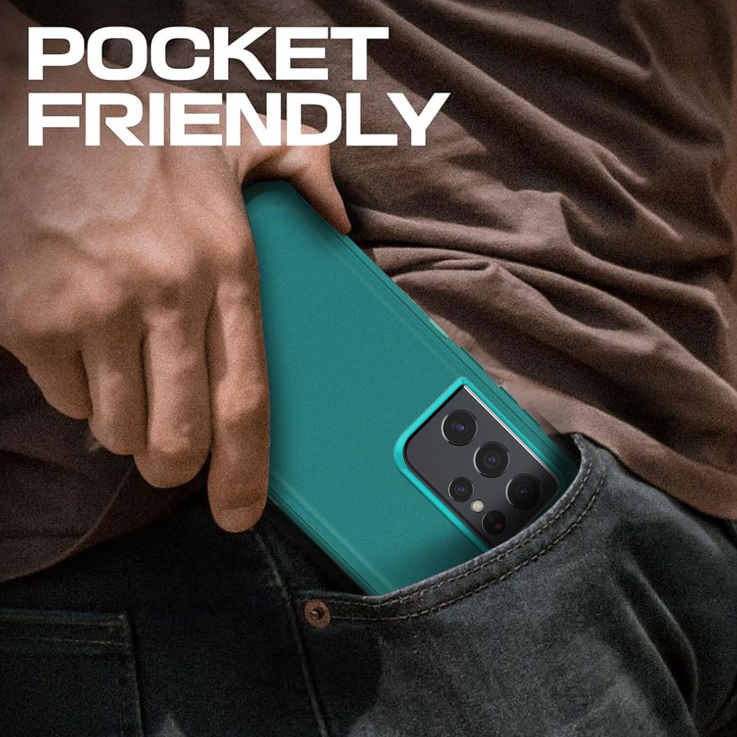 For Samsung Galaxy S21+ S21 Ultra 5G Heavy Duty Phone Case Cover Tempered Glass