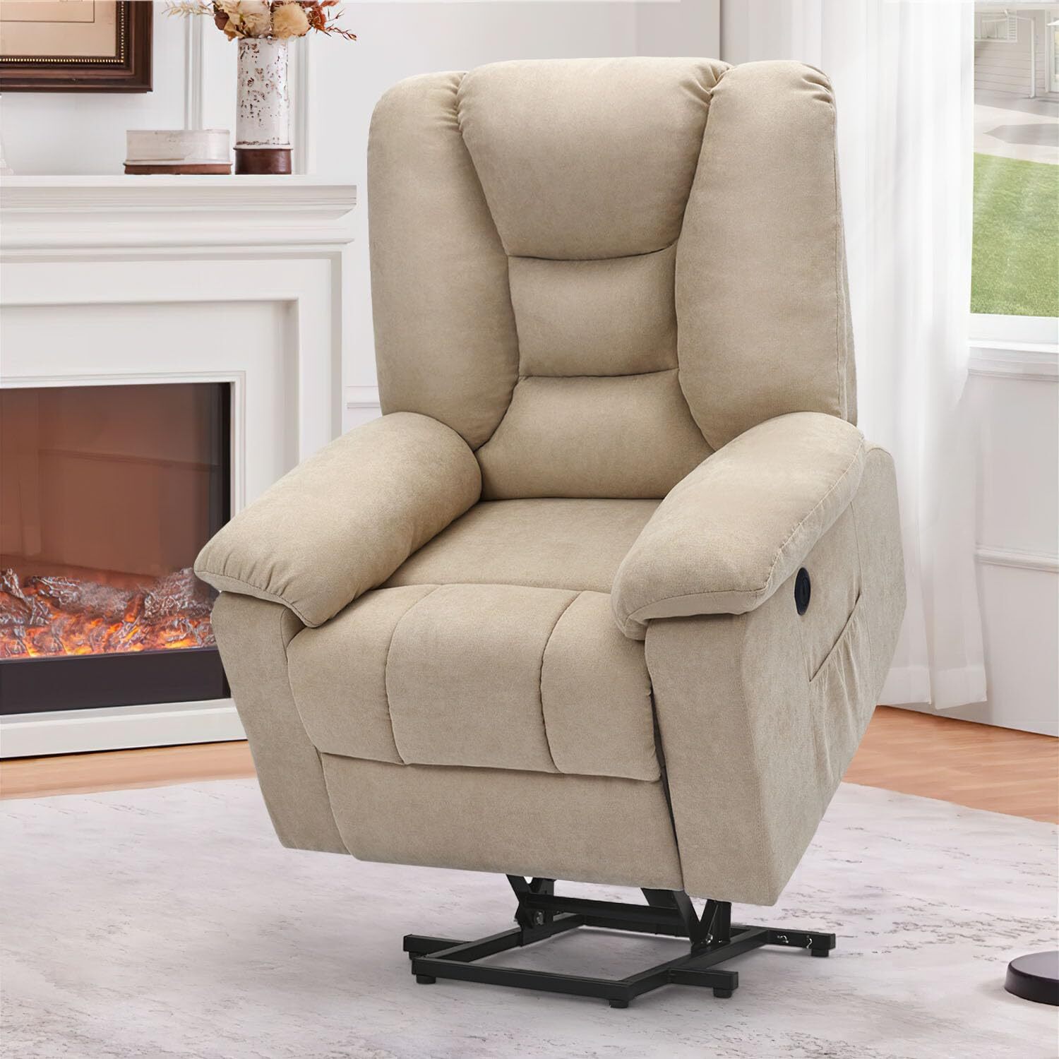 Power Lift Electric Recliner Chair Massage Sofa W/Heated Vibration &USB