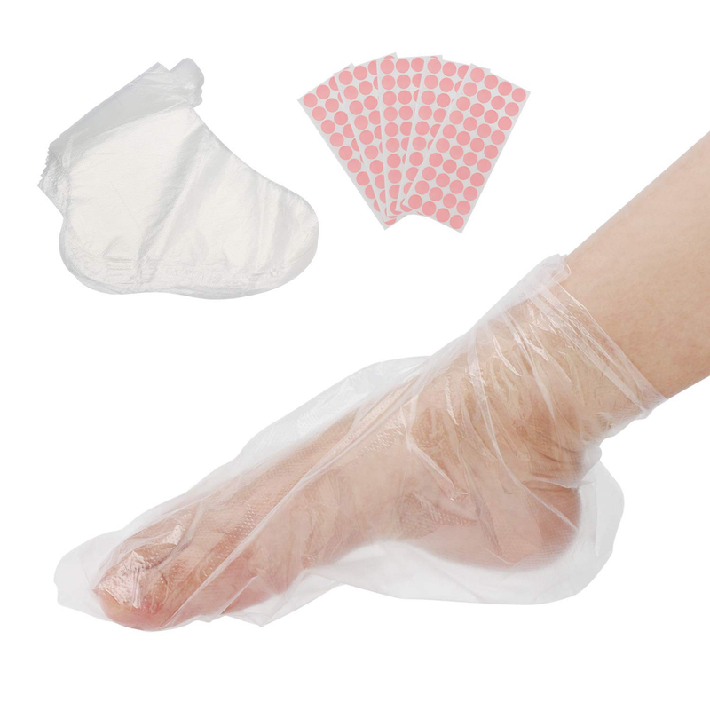 Clear Plastic Disposable Bath Liner Foot Pedicure Spa Wax Cover Bag Sock 200PCS