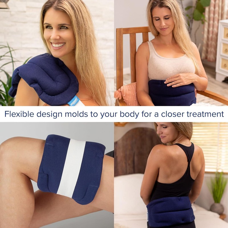 Moist Heat Heating Pad Microwave And Cold For Pain Relief Back Neck Shoulder