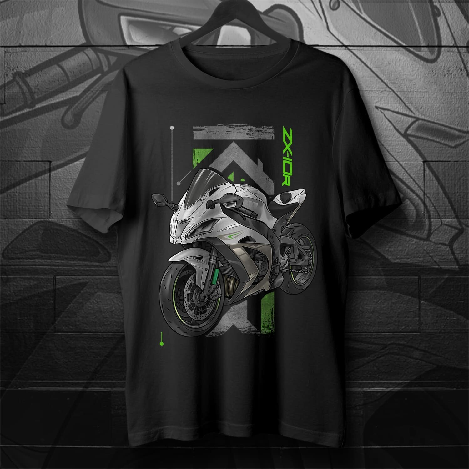 花冷え。バイクTシャツ XLサイズ 新品 xxx-Black-Crewneck-Tshirt-