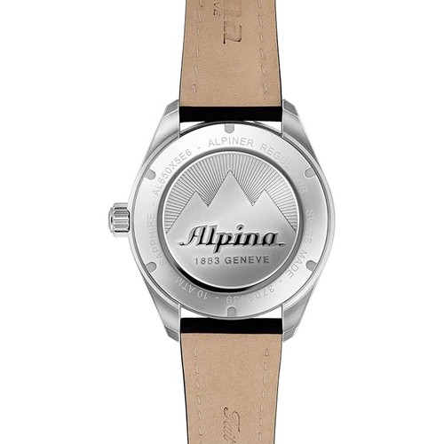 Pre-owned Alpina Al-650nssr5e6 Men's Regulator Blue Dial Automatic Watch