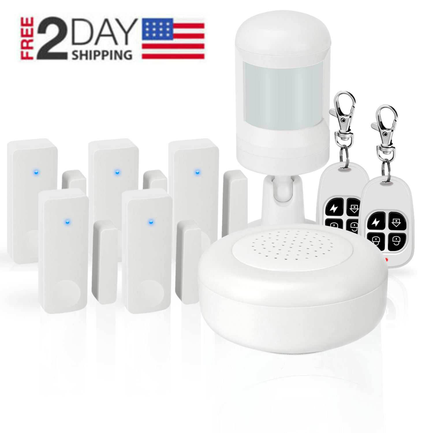 Alarm Kit With App Push Diy No Monthly Fee Wireless