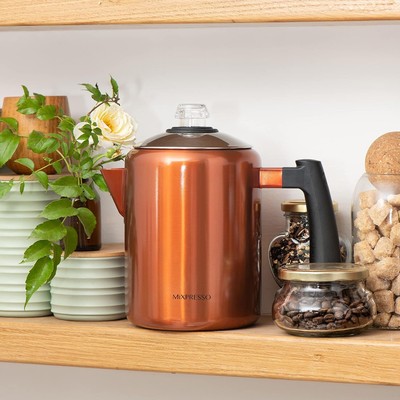 Mixpresso Stainless Steel Stovetop Coffee Percolator, Percolator Coffee Pot,