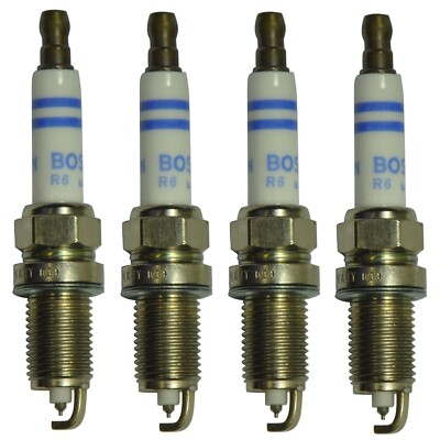 Set of 4 Bosch Spark Plugs FR7KPP332 For BMW E53 E60 E63 E64