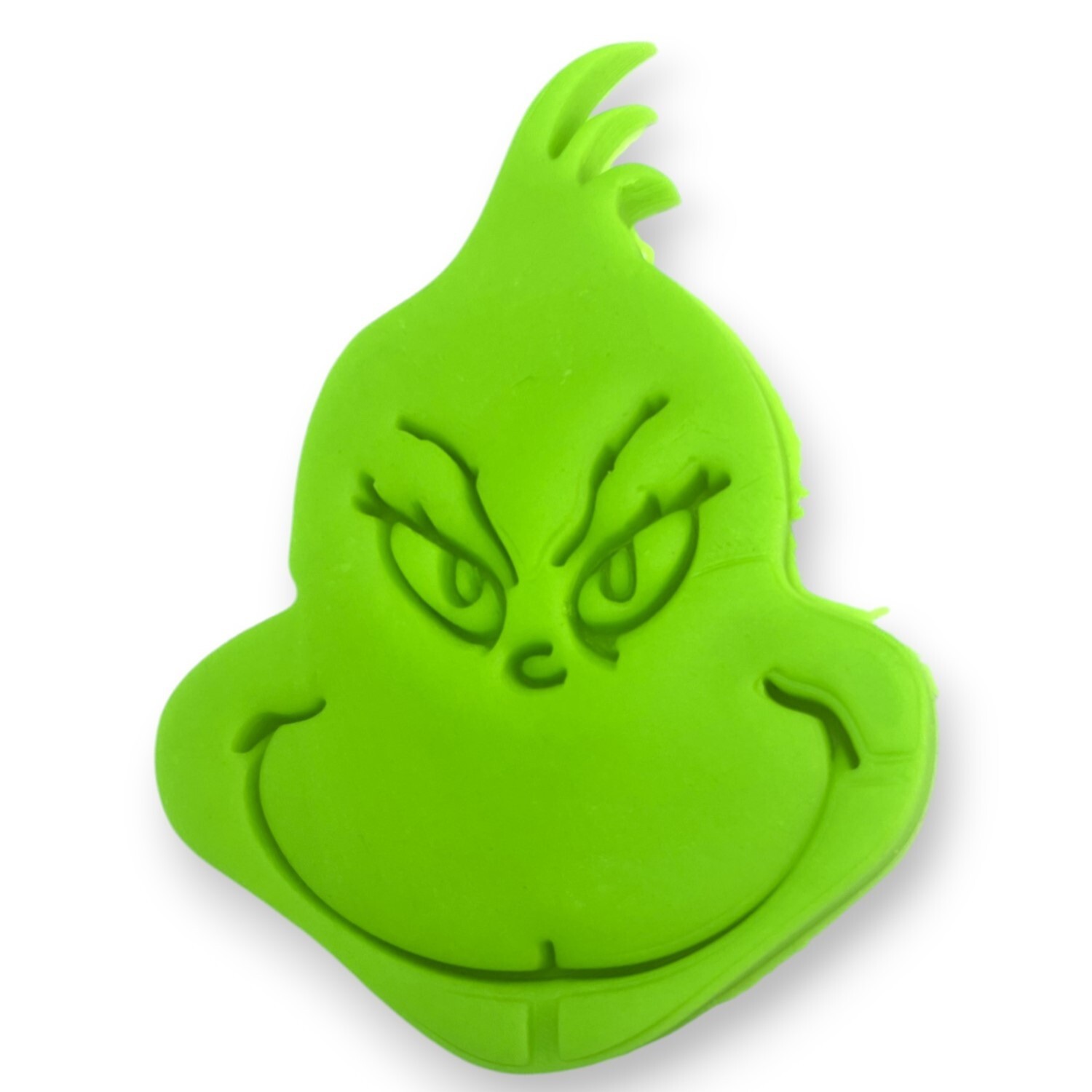 Grinch Face Christmas Cookie Cutters (4x3x 0.3 inches) 3d printed.