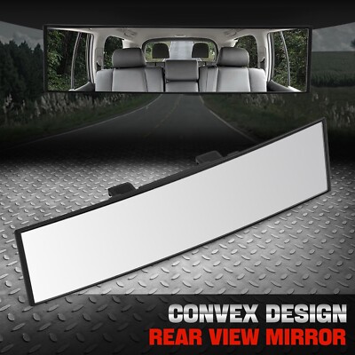 Универсальное 11-дюймовое широкоугольное выпуклое внутреннее клипсовое зеркало заднего вида для легковых и грузовых автомобилей