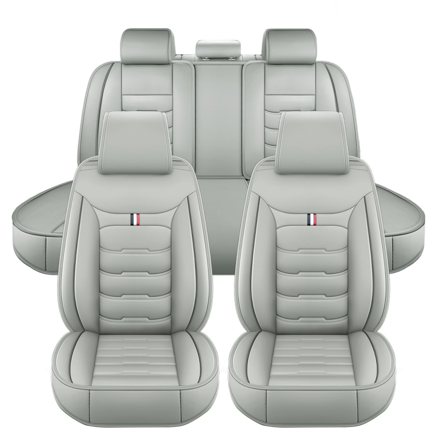 For Buick Car Seat Cover 5 Seat Full Set Leather Waterproof Front Rear Cushion