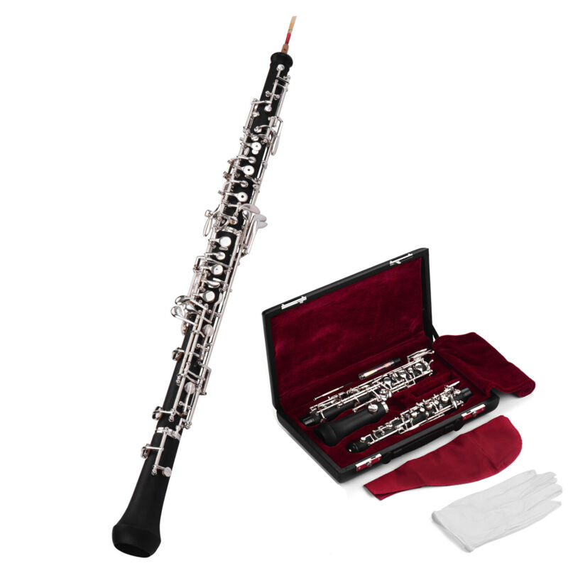 Professional Oboe C Key Semi-Automatic Style Silver-Plated Keys Oboe Full Set