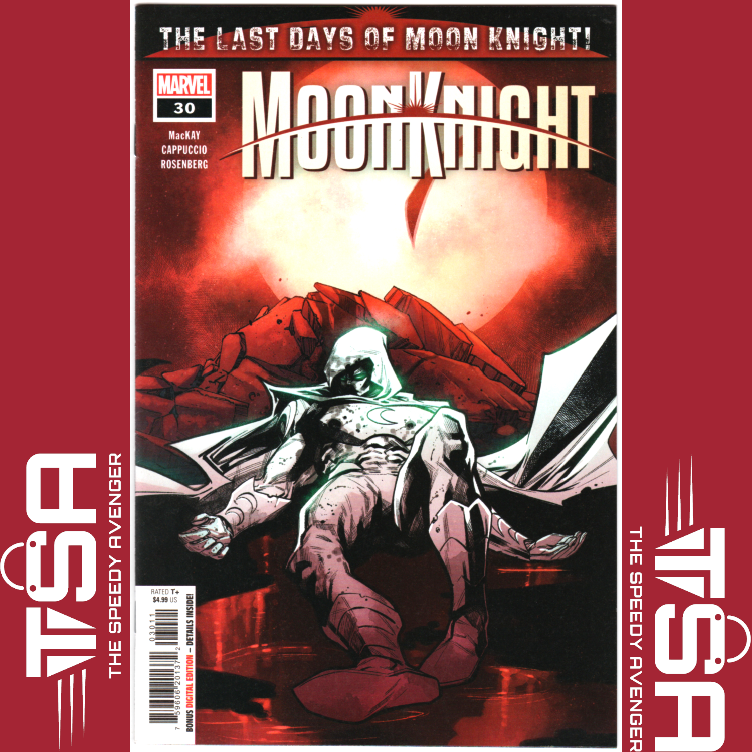 MOON KNIGHT #30 (Vol 9) Alessandro Cappuccio Regular Cover A 2023 Marvel Key