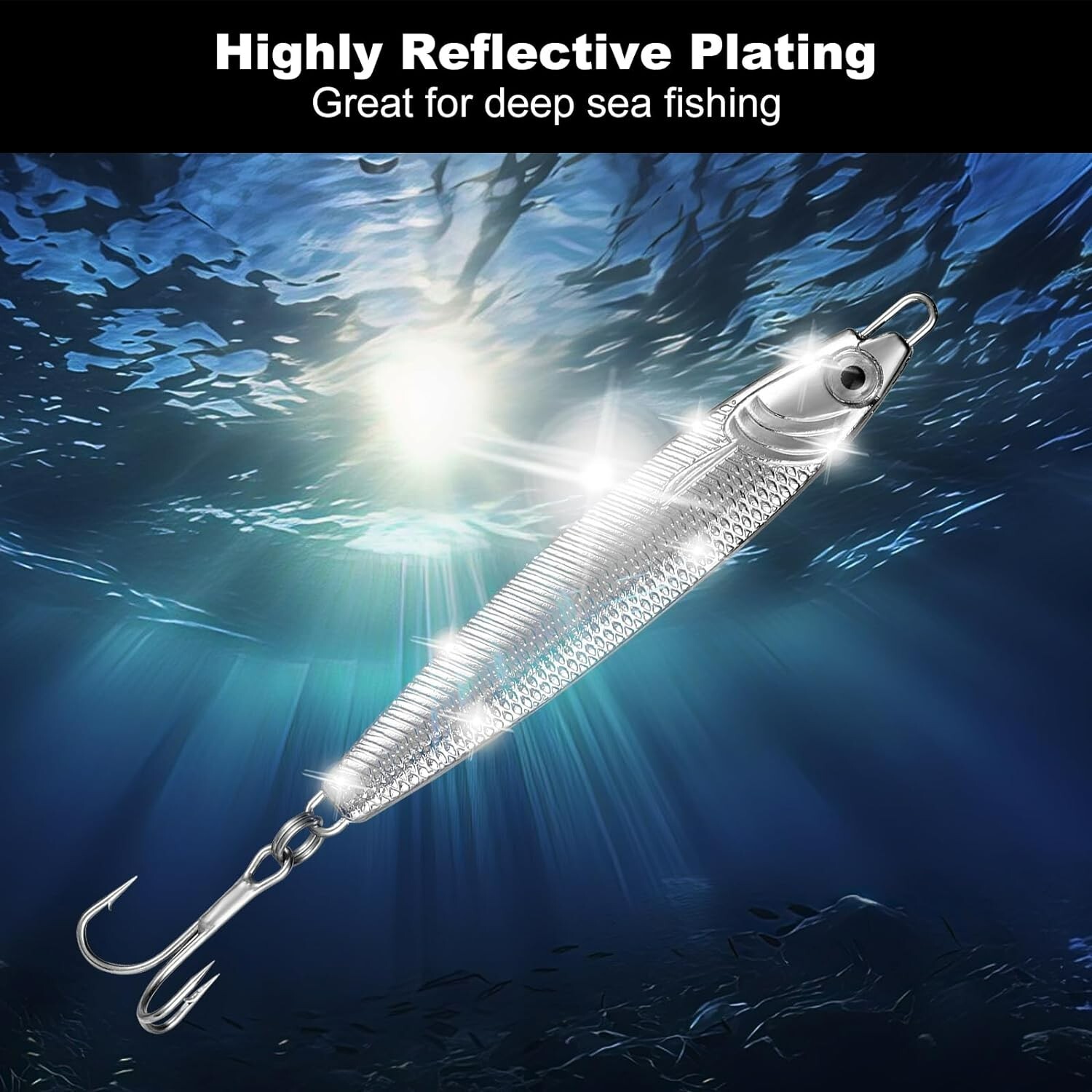 4PCS/Set Lead Metal Jigging Lure 20g-60g Spoon Bait Saltwater Jig Fishing Tackle