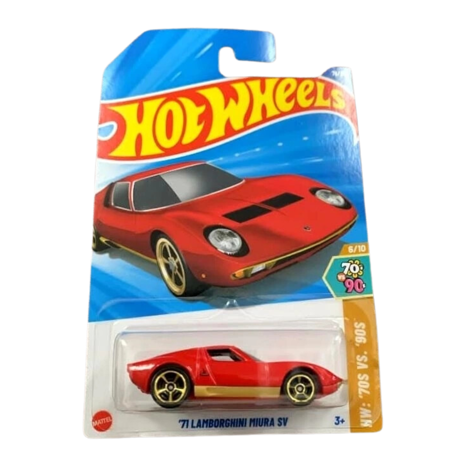 Hot Wheels 2025 Lamborghini '71 Miura SV Case D '70S VS Hot Wheels 2025 Lamborghini '71 Miura SV Case D '70S VS
