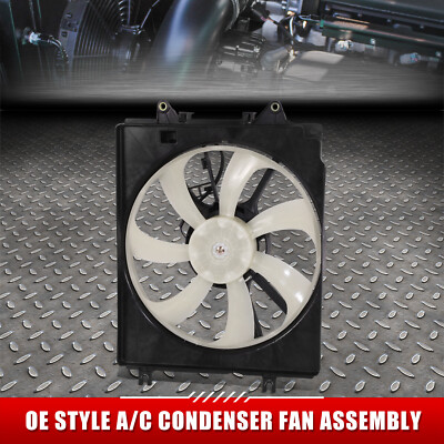Для 17-19 Honda CR-V 2.4L 4Cyl DOHC OE Style Вентилятор охлаждения конденсатора кондиционера в сборе