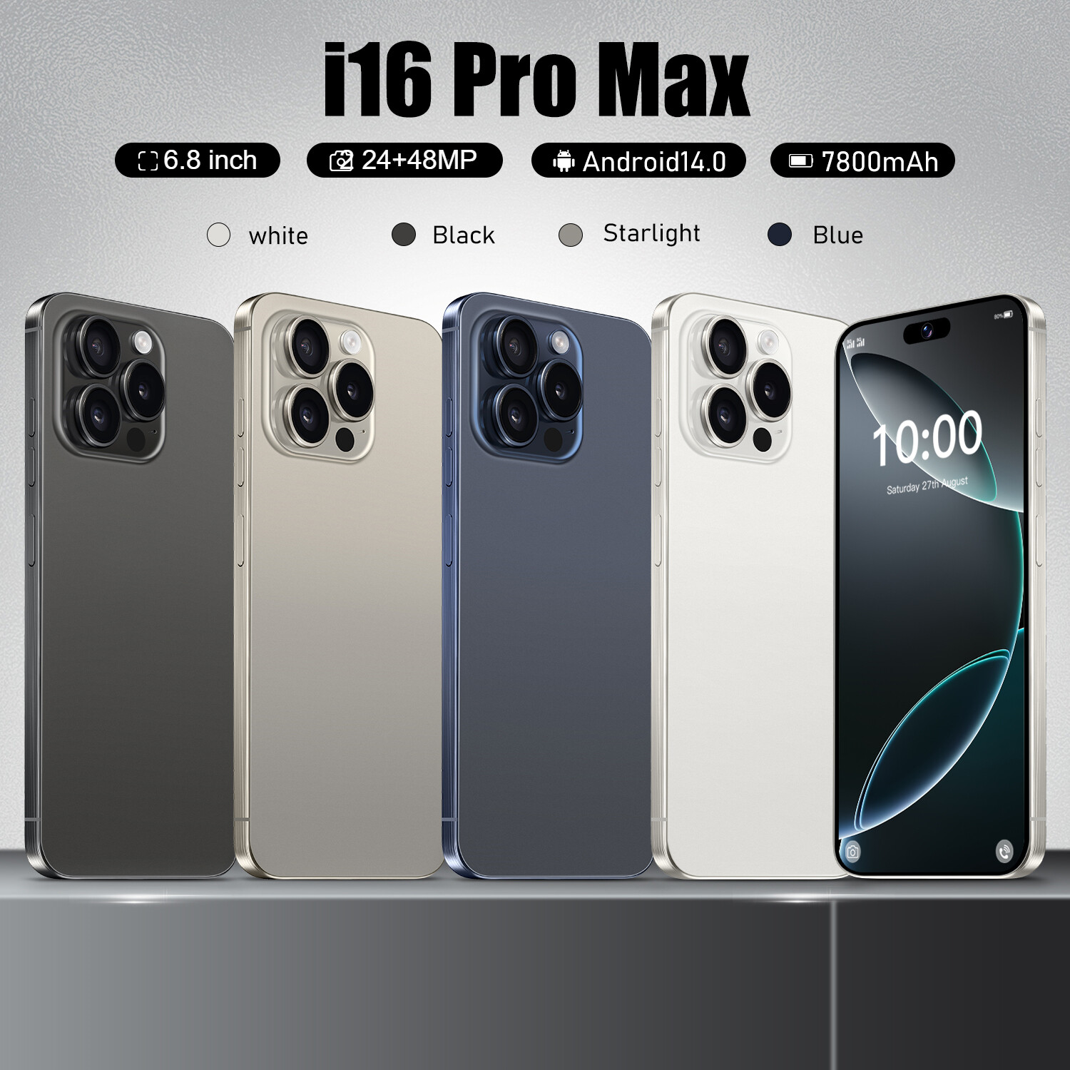 i13ProMax6.1インチAndroid　SIMフリー　マットブラック Amazon | I13proMax 携帯電話、6.1 インチ デュアル SIM 3G