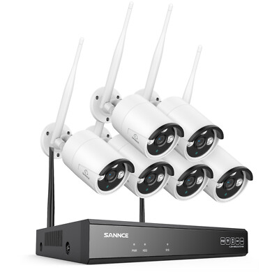 SANNCE Wireless 3MP Security Camera System 5MP 8CH NVR Two-Way Audio Recording