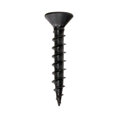 100 Pack #8 X 1'' Flat Head Phillips Coarse Thread Standard Black Screws Mdf