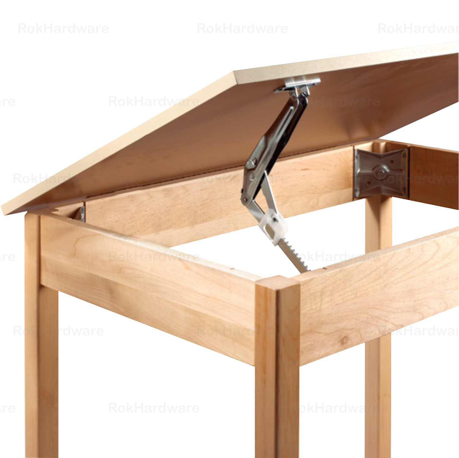 Rok Hardware LiftUp Ratchet Table Support / Headrest Fitting, Steel