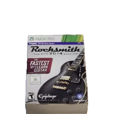 Rocksmith 2014 Edition (Xbox 360, 2013) FULL BUNDLE WITH CABLE NEW SEALED