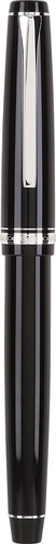 Pilot Namiki Falcon Collection Fountain Pen, Black with Rhodium Accents, Soft