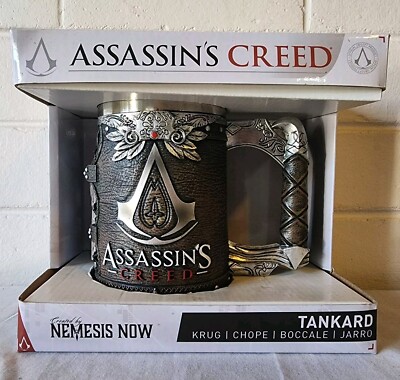 Assassins Creed Tankard Of The Brotherhood Hidden Blade Mug Nemesis Now Official