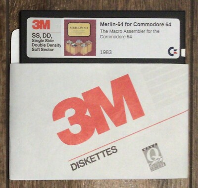Merlin 64 Macro Assembler for the Commodore 64 - 5.25  Floppy Disk